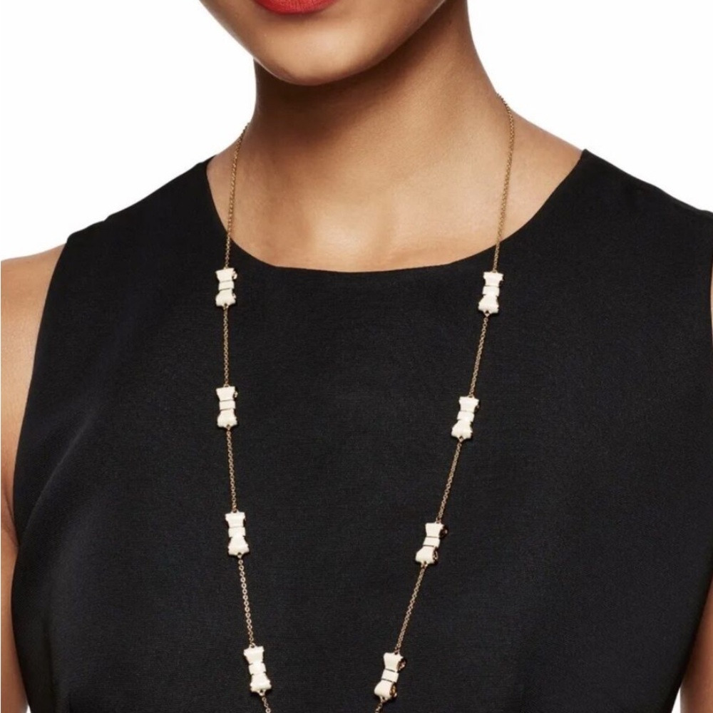 Kate Spade Elegant Gold and Cream Necklace